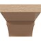 Ekena Millwork 5"W x 10"D x 5"H Wide Monterey Rough Cedar Woodgrain TimberThane Corbel, Primed Tan CORUR05X10X05MONRCPR - alternate 6